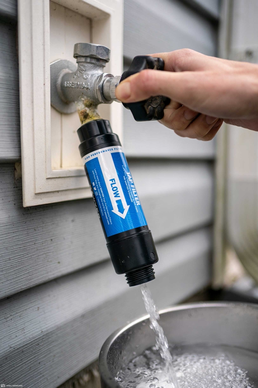 Tap water filtration - Sawyer filter til vandhane