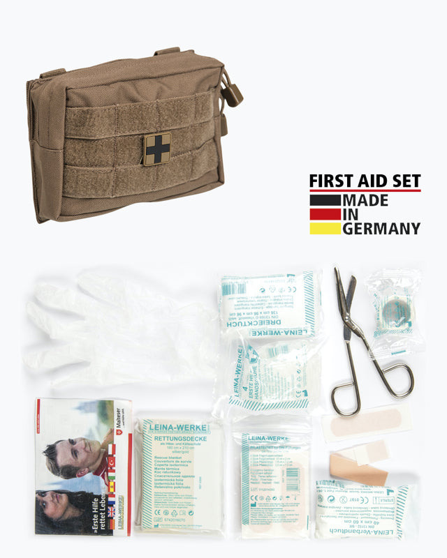Førstehjælpstaske med Molle system - Coyote