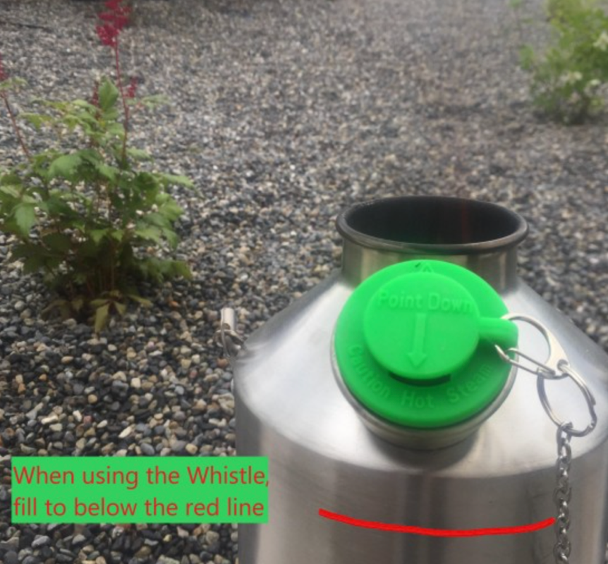 Kelly Kettle gummiprop med fløjte og kæde