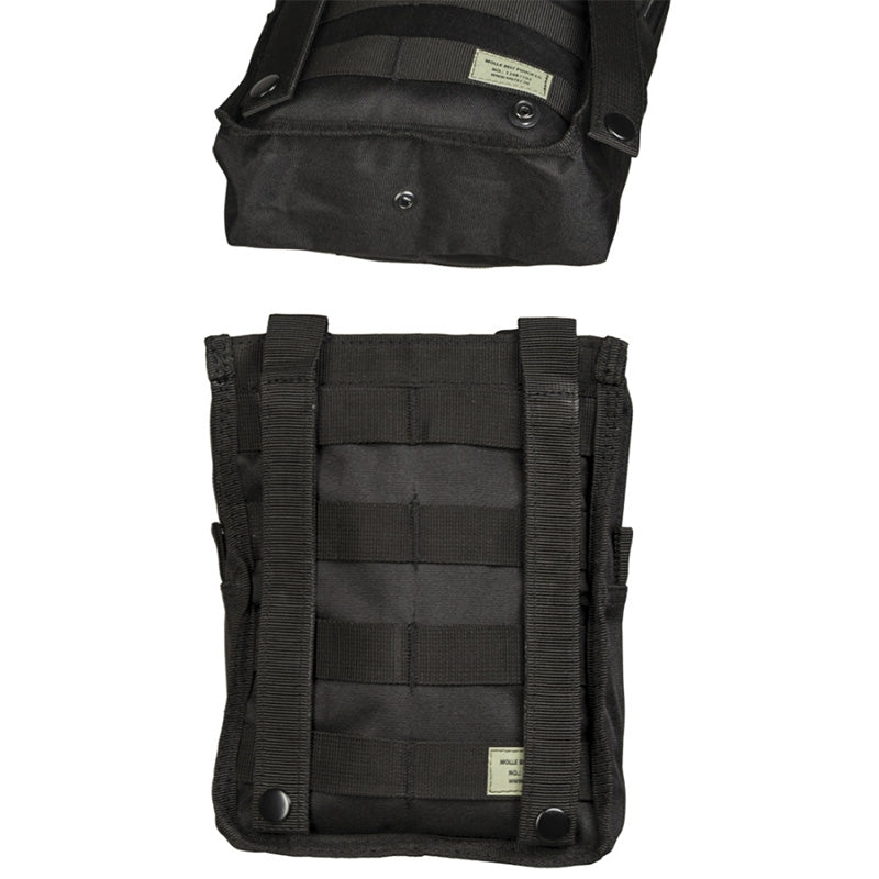 Mil-Tec Black Molle Belt Pouch Large