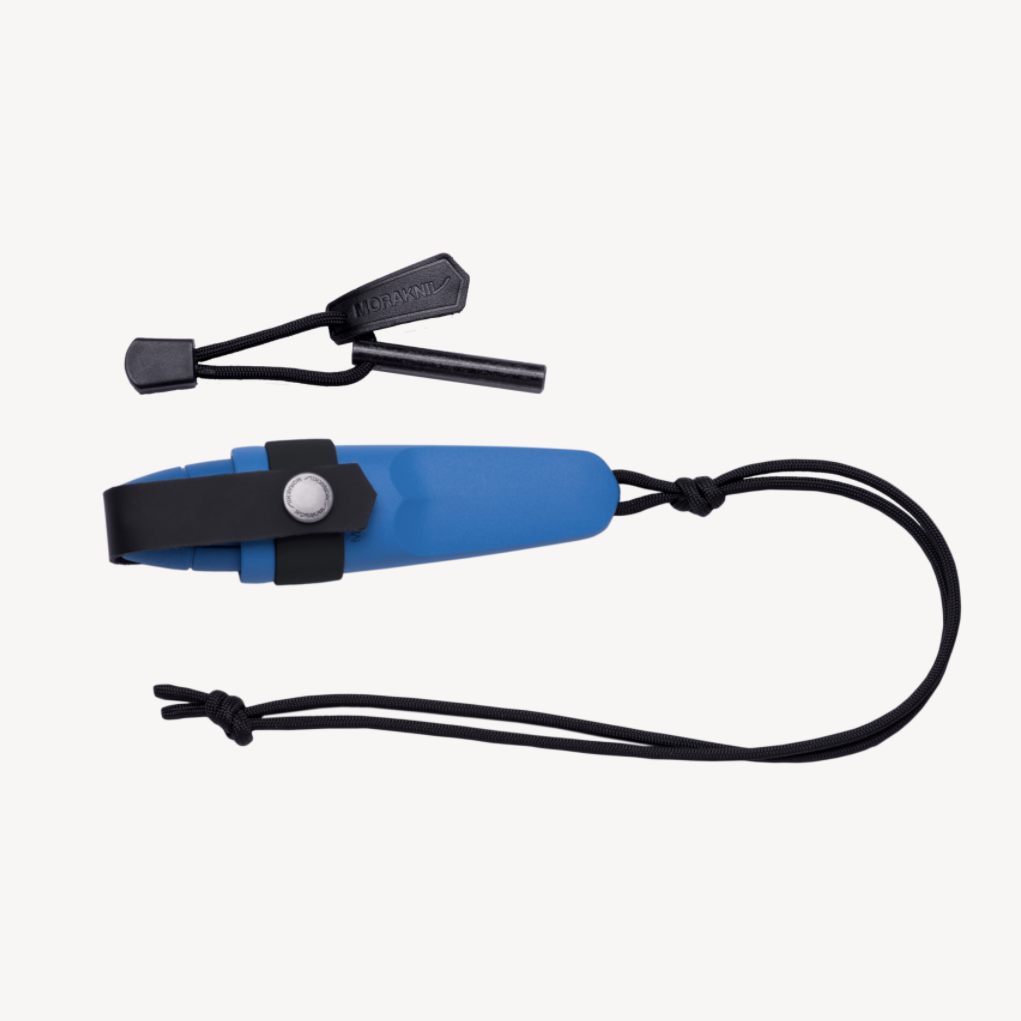 Blå Mora Eldris kniv med fire kit