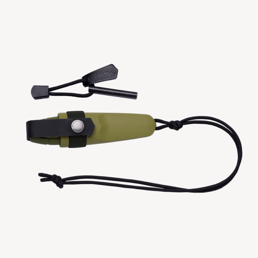 Grøn Mora Eldris kniv med fire kit