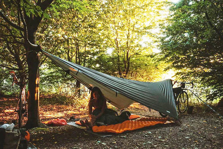 DD Hammocks SuperLight Bikepacker tarp. Tarp til cykel