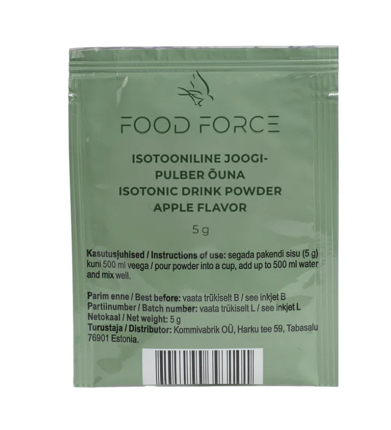 isotonisk drikkepulver æble fra Food Force