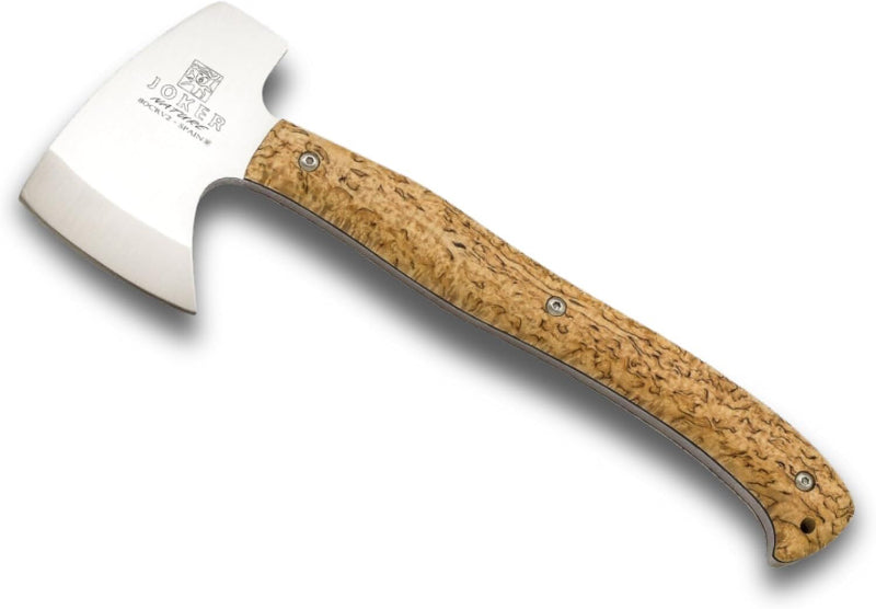 Nature hatchet håndøkse med curly birch håndtag