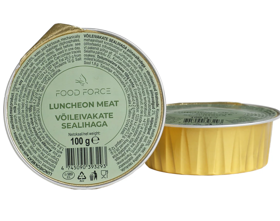 Luncheon meat pate pålæg med kød fra Food Force